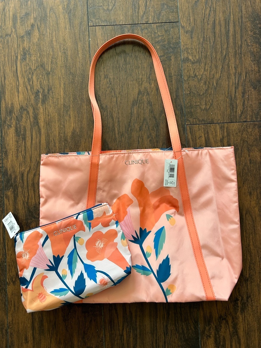 Clinique Tote and Bumblebee Makeup Bag